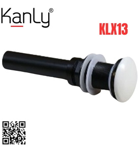 Đầu xả lavabo sứ màu trắng Kanly KLX13 