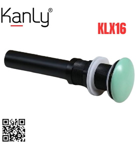 Đầu xả lavabo sứ màu xanh ngọc Kanly KLX16 
