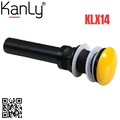 Đầu xả lavabo sứ màu vàng Kanly KLX14 