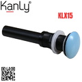 Đầu xả lavabo sứ màu xanh dương Kanly KLX15 