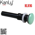 Đầu xả lavabo sứ màu xanh ngọc Kanly KLX16 