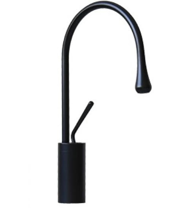 Vòi lavabo nóng lạnh màu đen thân cao Kanly GCC20B 