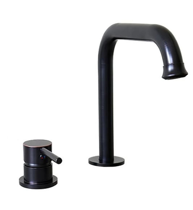 Vòi lavabo nóng lạnh màu đen âm bàn Kanly GCC40B 