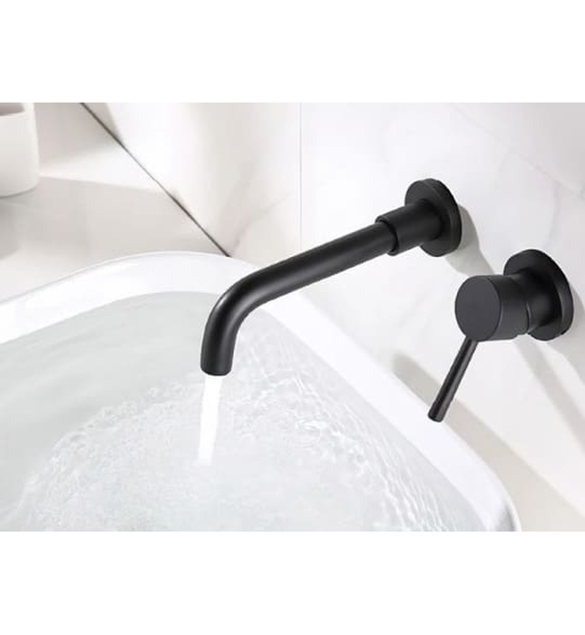 Vòi chậu lavabo nóng lạnh gắn tường Kanly GCT04B 