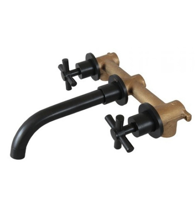 Vòi chậu lavabo nóng lạnh gắn tường Kanly GCT07B 