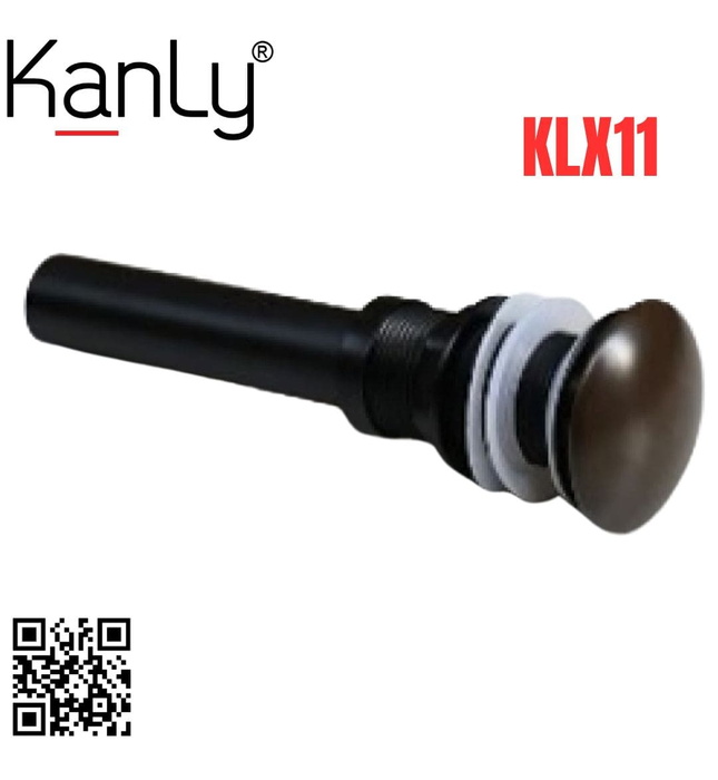 Đầu xả lavabo sứ màu nâu Kanly KLX11