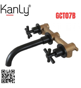 Vòi chậu lavabo nóng lạnh gắn tường Kanly GCT07B 
