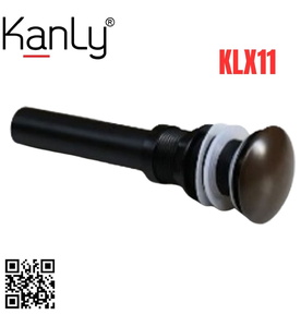 Đầu xả lavabo sứ màu nâu Kanly KLX11