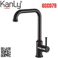 Vòi rửa bát nóng lạnh màu đen thân cao Kanly GCC07B