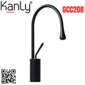 Vòi lavabo nóng lạnh màu đen thân cao Kanly GCC20B 