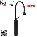 Vòi lavabo nóng lạnh màu đen thân cao Kanly GCC21B 
