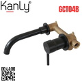 Vòi chậu lavabo nóng lạnh gắn tường Kanly GCT04B 