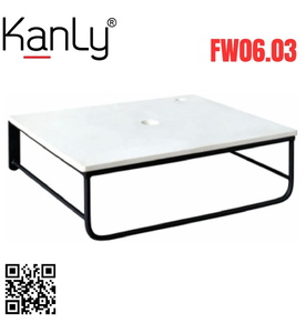 Chân kệ sắt đặt chậu lavabo mặt đá tự nhiên Kanly FW06.03