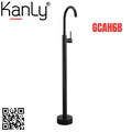 Vòi chậu nóng lạnh đặt sàn màu đen Kanly GCAH6B