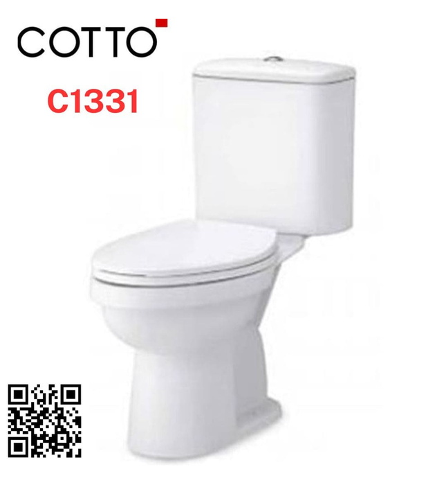 Bàn Cầu 2 Khối Xả Nhấn COTTO C1331