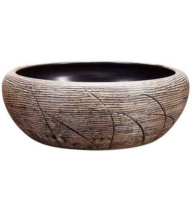 Chậu lavabo dương bàn sứ mỹ thuật Haduvico LVB011