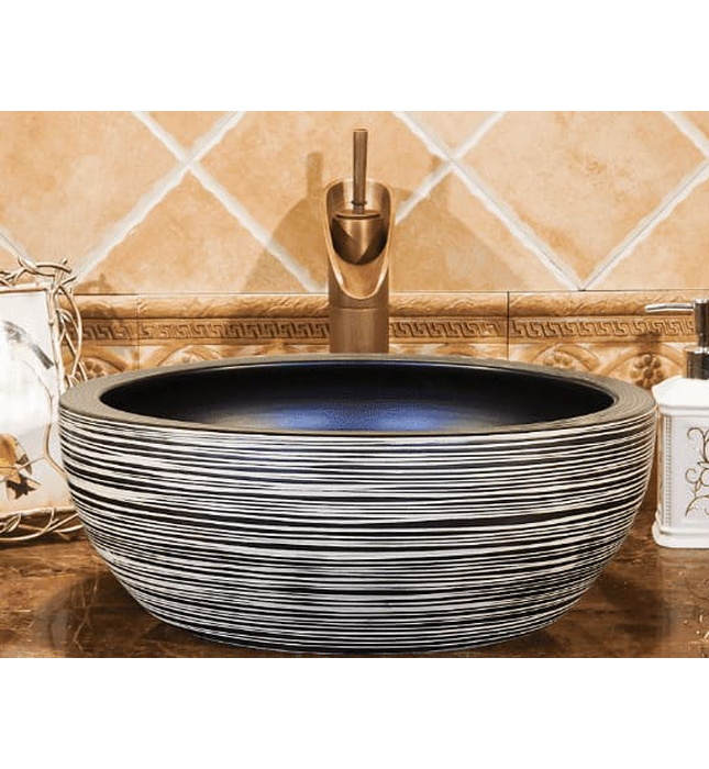 Chậu lavabo dương bàn sứ mỹ thuật Haduvico LVB039