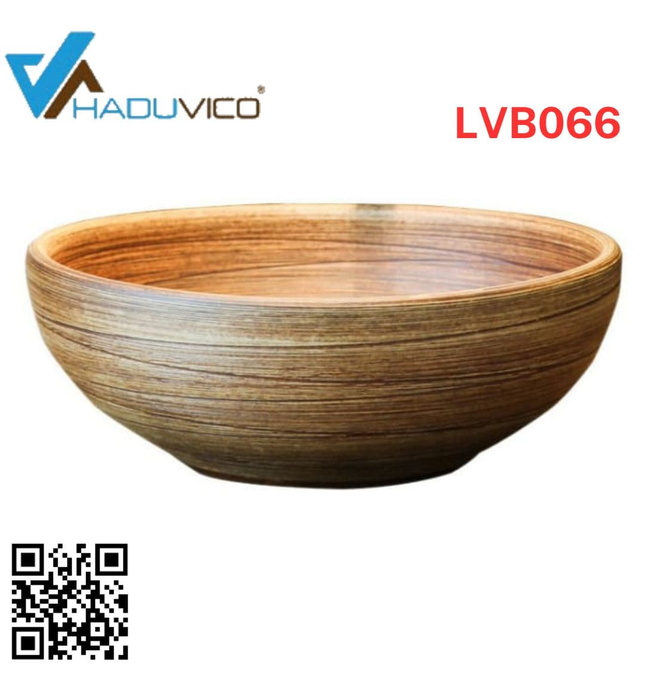Chậu lavabo đặt bàn sứ mỹ thuật Haduvico LVB066