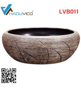 Chậu lavabo dương bàn sứ mỹ thuật Haduvico LVB011