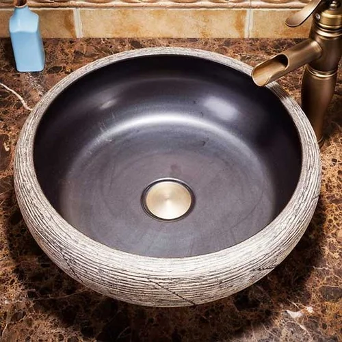 Chậu lavabo dương bàn sứ mỹ thuật Haduvico LVB011