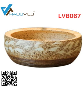 Chậu lavabo dương bàn sứ mỹ thuật Haduvico LVB067