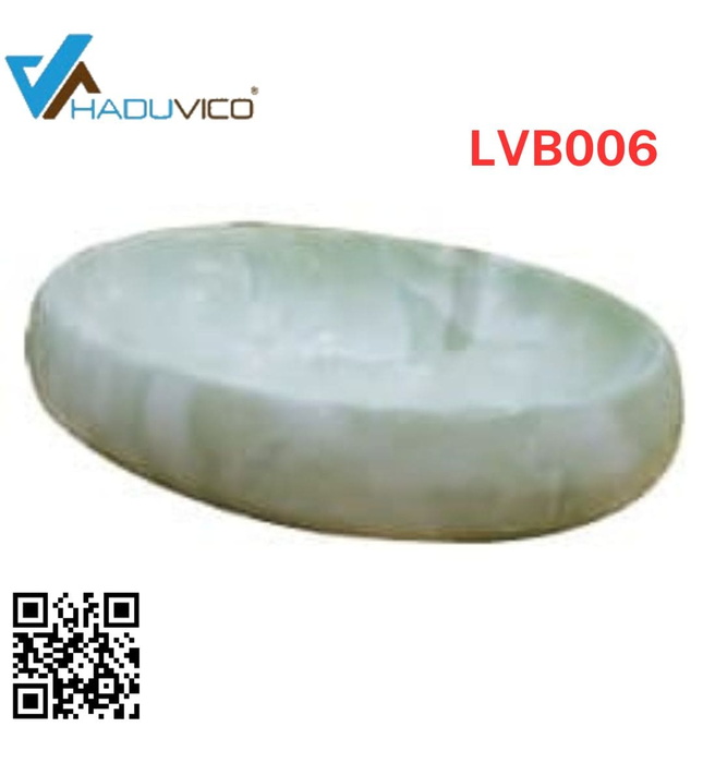 Chậu lavabo dương bàn sứ mỹ thuật Haduvico LVB006