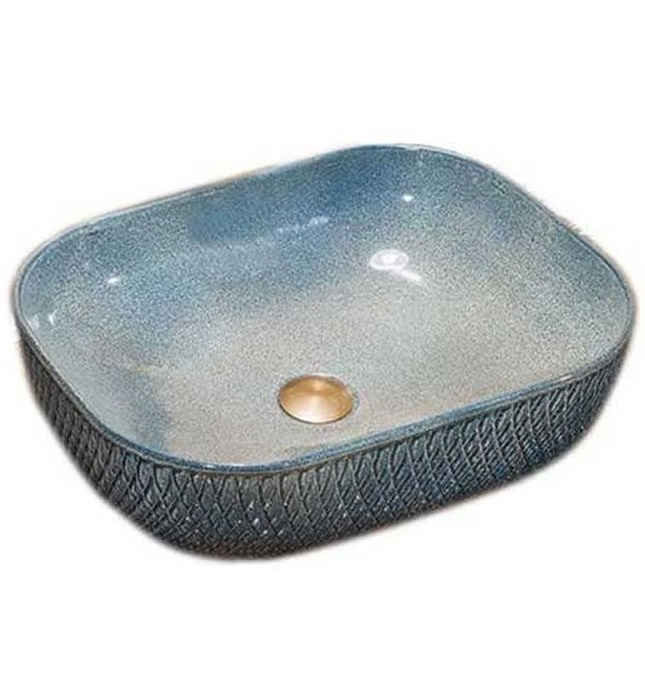 Chậu lavabo dương bàn sứ mỹ thuật Haduvico LVB009