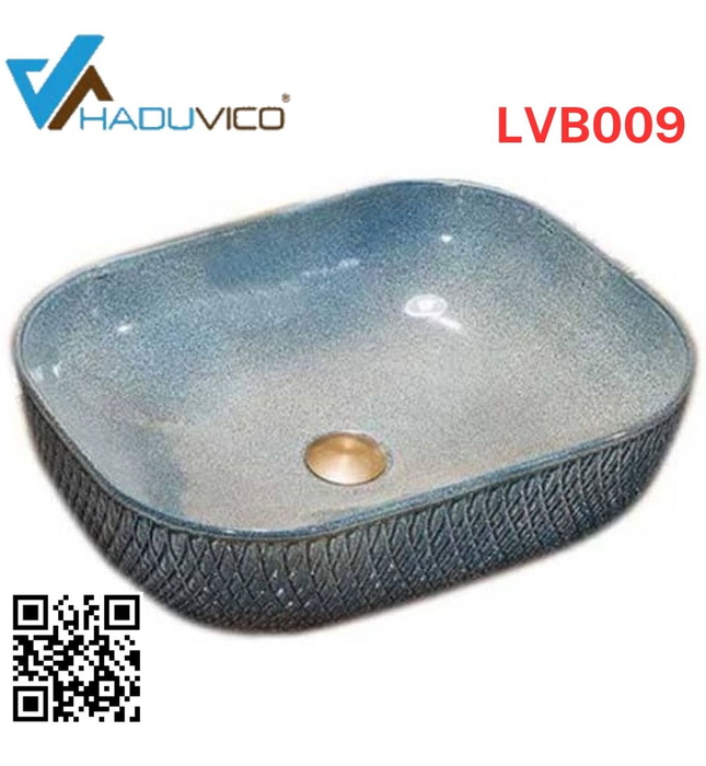 Chậu lavabo dương bàn sứ mỹ thuật Haduvico LVB009