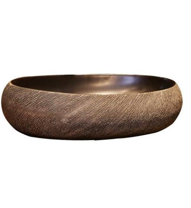 Chậu lavabo dương bàn sứ mỹ thuật Haduvico LVB019