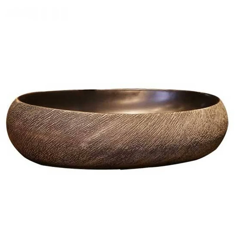 Chậu lavabo dương bàn sứ mỹ thuật Haduvico LVB019