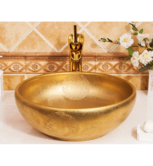 Chậu lavabo dương bàn sứ mỹ thuật Haduvico LVB020