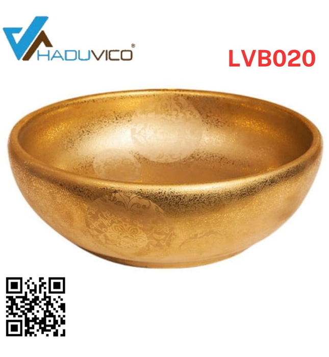 Chậu lavabo dương bàn sứ mỹ thuật Haduvico LVB020