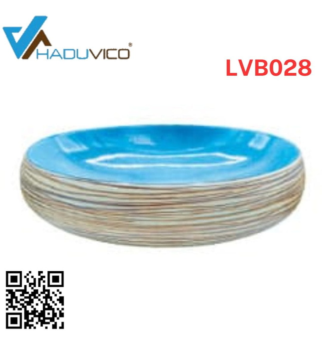 Chậu lavabo dương bàn sứ mỹ thuật Haduvico LVB028