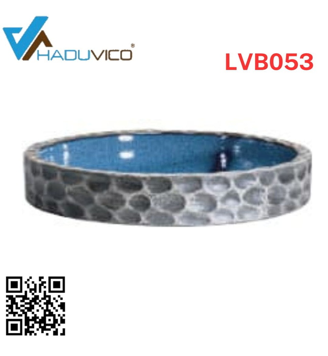Chậu lavabo dương bàn sứ mỹ thuật Haduvico LVB053