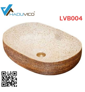 Chậu lavabo dương bàn sứ mỹ thuật Haduvico LVB004
