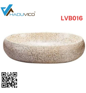 Chậu lavabo dương bàn sứ mỹ thuật Haduvico LVB016