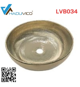 Chậu lavabo dương bàn sứ mỹ thuật Haduvico LVB034
