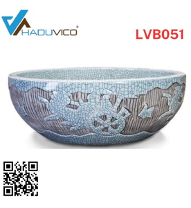 Chậu lavabo dương bàn sứ mỹ thuật Haduvico LVB051