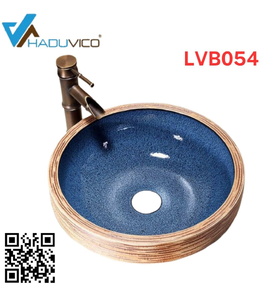 Chậu lavabo dương bàn sứ mỹ thuật Haduvico LVB054