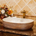Chậu lavabo dương bàn sứ mỹ thuật Haduvico LVB004