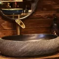 Chậu lavabo dương bàn sứ mỹ thuật Haduvico LVB019