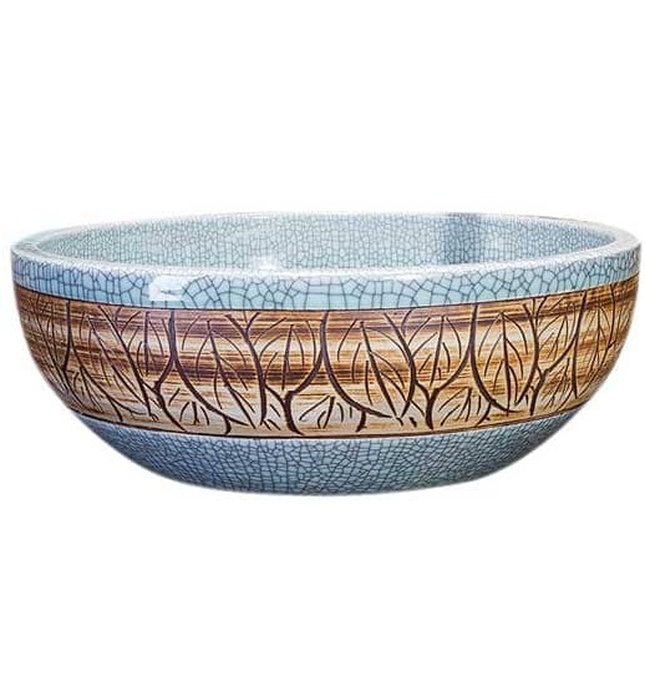 Chậu lavabo dương bàn sứ mỹ thuật Haduvico LVB002