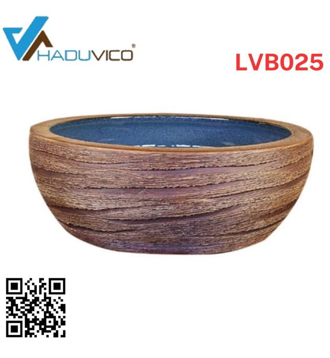 Chậu lavabo dương bàn sứ mỹ thuật Haduvico LVB025