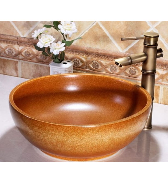 Chậu lavabo dương bàn sứ mỹ thuật Haduvico LVB040
