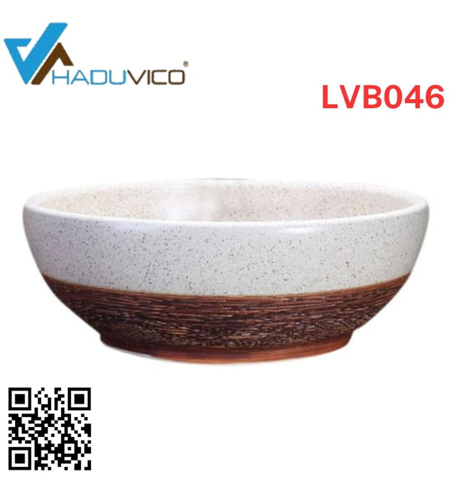 Chậu lavabo dương bàn sứ mỹ thuật Haduvico LVB046