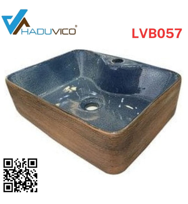 Chậu lavabo dương bàn sứ mỹ thuật Haduvico LVB057