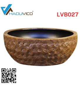 Chậu lavabo dương bàn sứ mỹ thuật Haduvico LVB027