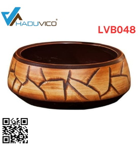 Chậu lavabo dương bàn sứ mỹ thuật Haduvico LVB048