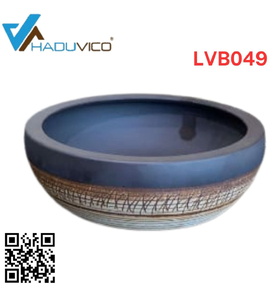 Chậu lavabo dương bàn sứ mỹ thuật Haduvico LVB049