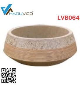 Chậu lavabo dương bàn sứ mỹ thuật Haduvico LVB064